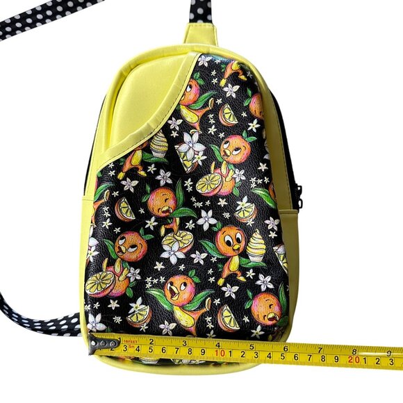 Rosie Sling Purse Anthropomorphic Orange Black Yellow Adjustable Strap Kitschy - Picture 11 of 12